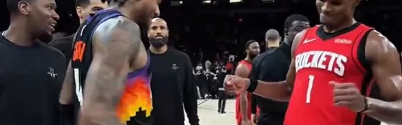 28圈官网-满满爱意！杰伦-格林赛后与阿门、申京、范弗利特一一拥抱